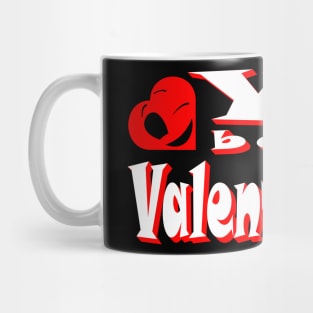 Will You Be My Valentine 2023 Red Smiling and Asking Heart Mug